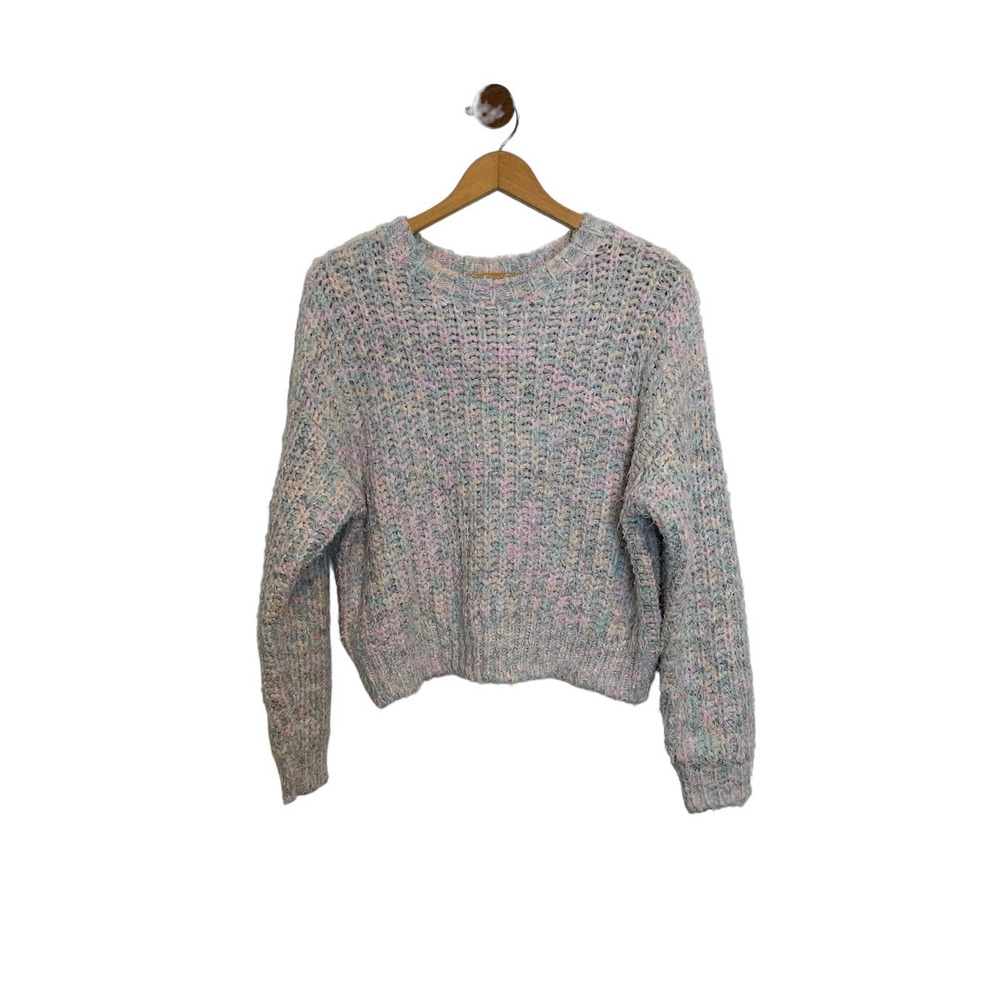 Forever 21 Long Sleeve Pullover Sweater Size Large Colorful Soft Warm Co…